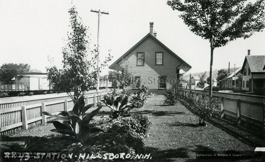 Postcard: Station - Hillsboro, N.H.